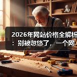 2026年网站价格全解析:别被忽悠了,一个网站到底该花多少钱?(图1) 2026年网站价格全解析:别被忽悠了,一个网站到底该花多少钱?(图1)