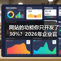 网站的功能你只开发了30%?2026年企业官网实用指南(图2) 网站的功能你只开发了30%?2026年企业官网实用指南(图2)