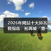 2026年网站十大排名终极指南:别再被“第一”忽悠了!(图3) 2026年网站十大排名终极指南:别再被“第一”忽悠了!(图3)