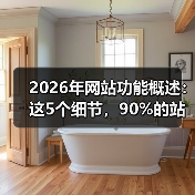 2026年网站功能概述:这5个细节,90%的站长都忽略了(图3) 2026年网站功能概述:这5个细节,90%的站长都忽略了(图3)