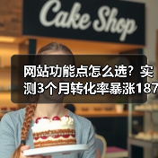 网站功能点怎么选？实测3个月转化率暴涨187%