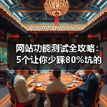 网站功能测试全攻略:5个让你少踩80%坑的实战技巧(图1) 网站功能测试全攻略:5个让你少踩80%坑的实战技巧(图1)