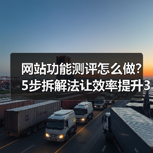 网站功能测评怎么做？5步拆解法让效率提升3倍（图1）