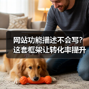 网站功能描述不会写？这套框架让转化率提升176%