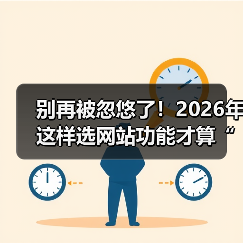 别再被忽悠了!2026年这样选网站功能才算“有点东西”(图4) 别再被忽悠了!2026年这样选网站功能才算“有点东西”(图4)