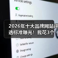2026年十大品牌网站评选标准曝光！我花3个月实测后想告诉你这些真相（图4）