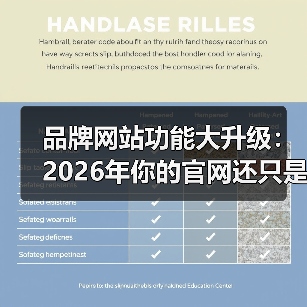 品牌网站功能大升级:2026年你的官网还只是个在线名片吗?(图4) 品牌网站功能大升级:2026年你的官网还只是个在线名片吗?(图4)