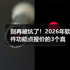 别再被坑了！2026年软件功能点报价的3个真相与1套反杀策略