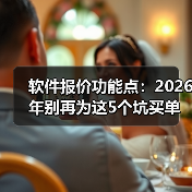 软件报价功能点:2026年别再为这5个坑买单了(图2) 软件报价功能点:2026年别再为这5个坑买单了(图2)