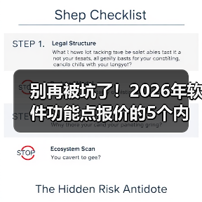 别再被坑了！2026年软件功能点报价的5个内行真相